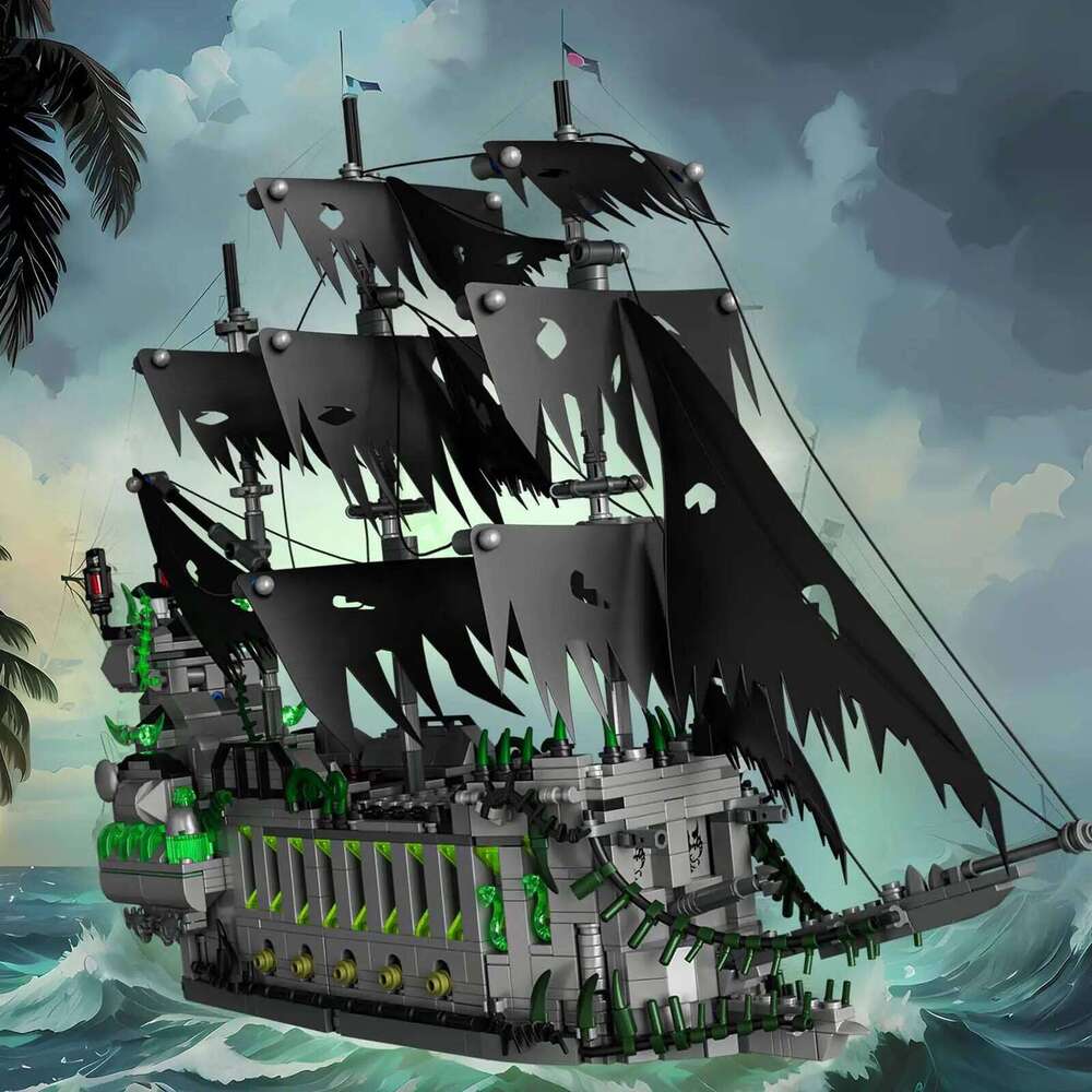 1573Pcs Pirate Building Blocks Set Ghost Ship Flying Dutchman Assembly Model Toys for Adult Boys Christmas Birthday Gifts Z260306