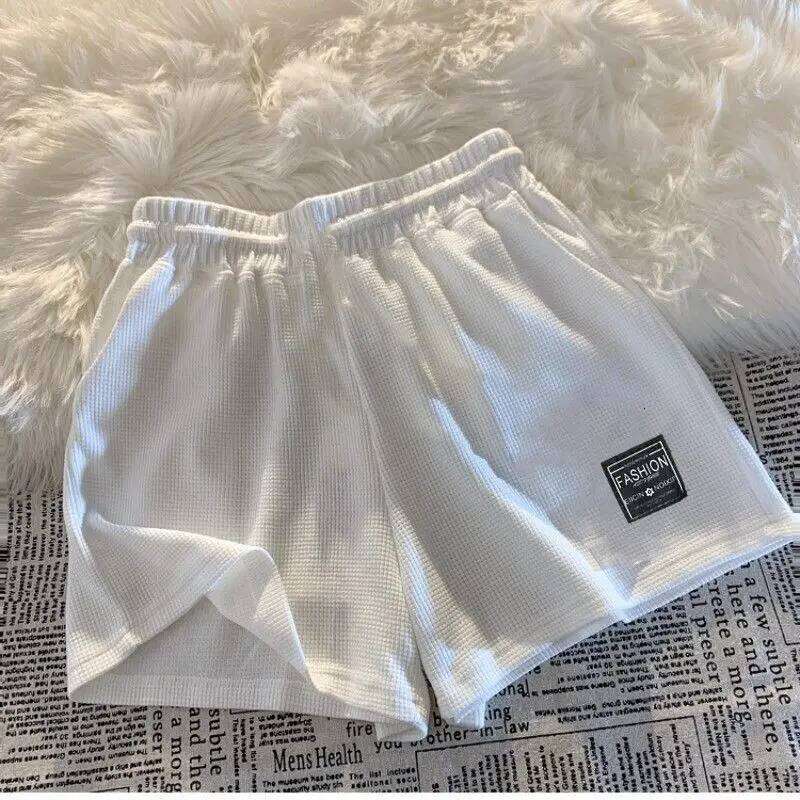 2025 Summer New Women Waffle Comfortable Leisure Sports Loose Outdoor Cycling Camping Hiking Mountaineering Shorts