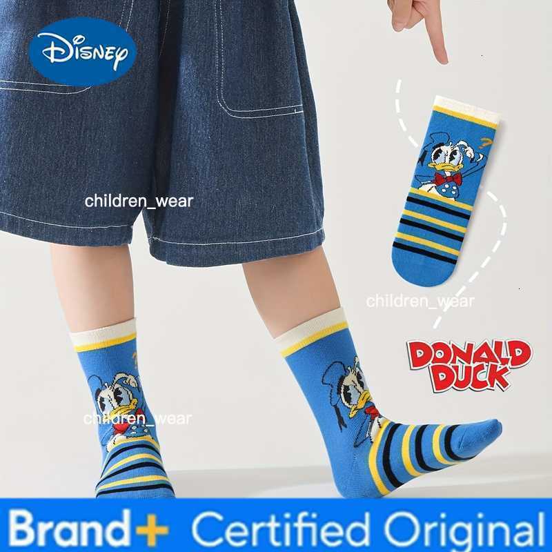 Disney Hot Sale Mickey Donald Duck Socks 5-Pack Cute Cartoon Socks kids Casual Mid-Calf Socks H260306