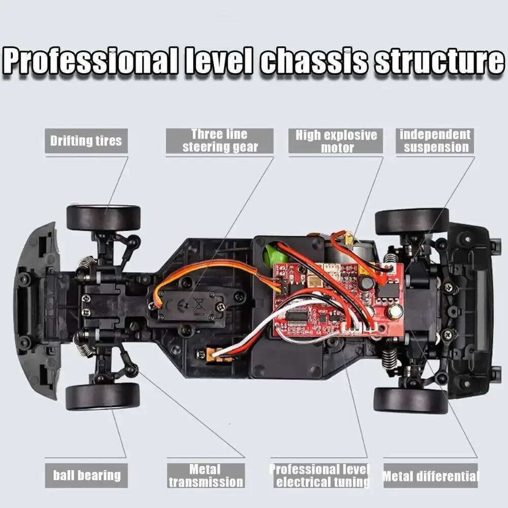 LDRC LD1803 NXS 1/18 RTR 2.4G 2WD ESP Gyroscope RC Car Drift Vehicle LED Lights Full Scale Controlled Toys C260305