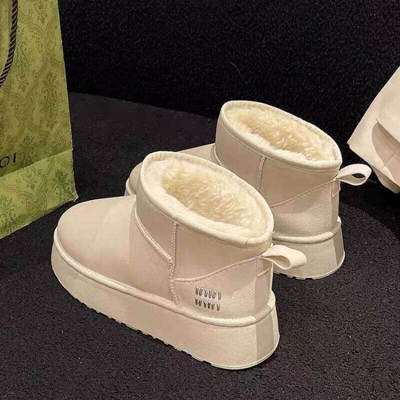2025 Winter New Women's Warm and Comfortable Flat Fashion Casual Short Boots for Snowy Weather
