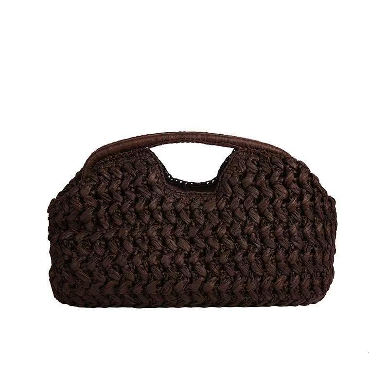 2026 Cross-border Niche Woven Handbag For Women 2026 Luxury Handbag Summer New Large Capacity Beach Straw Shoulder Bag
