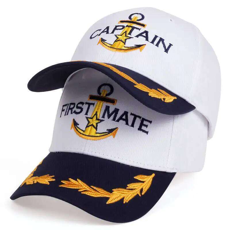 Men Women Baseball Caps Embroidered Captain & First Mate Hats Boating Marine Sailor Perfect Nautical Gift Presents Party Fun Hat Y260304