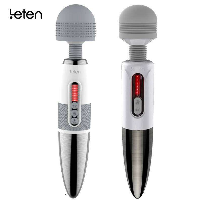 Leten Clitoral Vibrator Female Masturbation Orgasm AV Stick Magic Wand Massager Stimulate Nipple Clitoris Sex Toys for Woman W260305