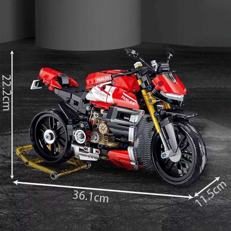 981Pcs City Technical Locomotive Motorcycle Building Blocks MOC Speed Supercar Motorbike Model Bricks Boy Toy for Childrens Gift Z260306