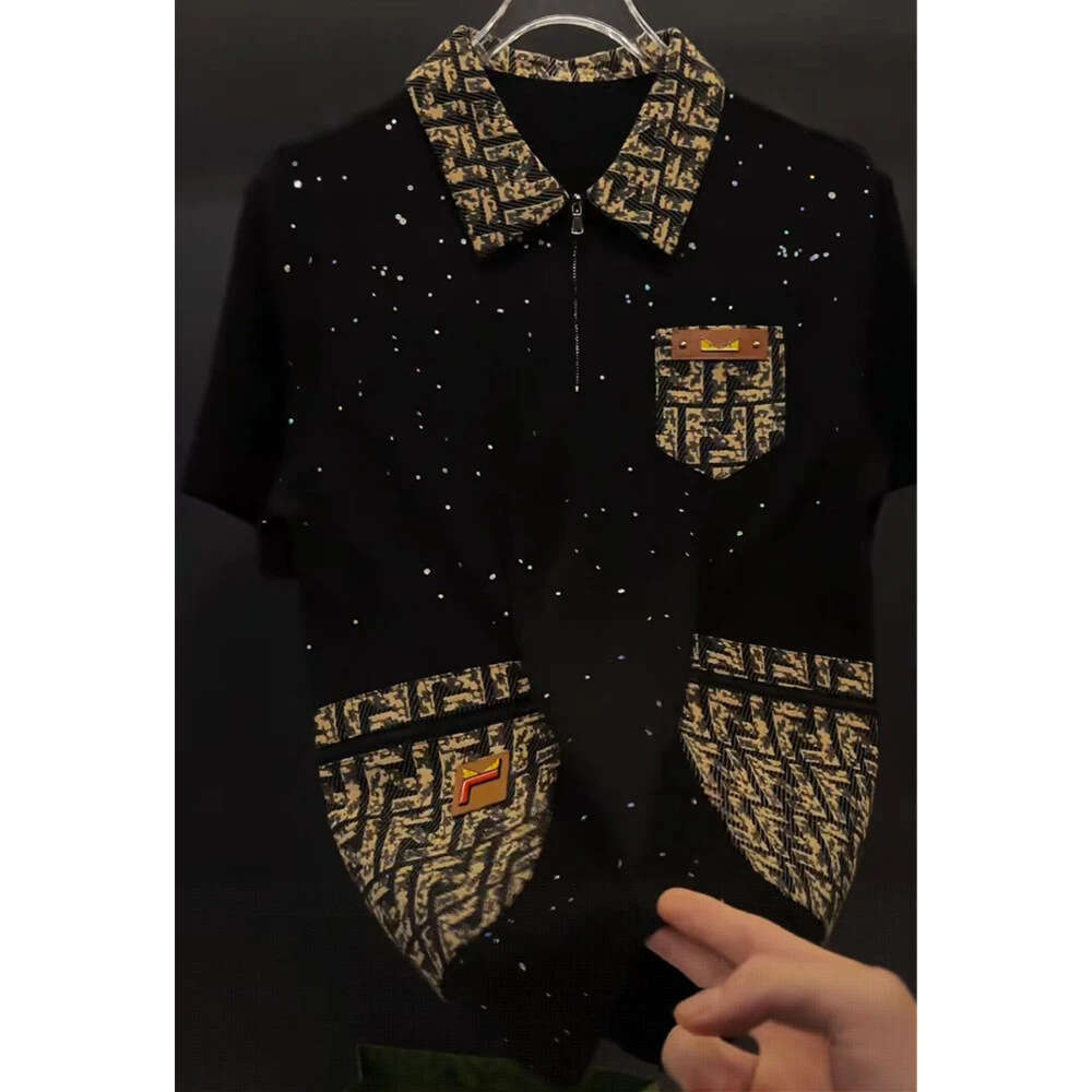 Summer New Short-Sleeve Regular Style, Unique, Trendy, Versatile, Casual, Comfortable, Niche, Light Luxury Fashion