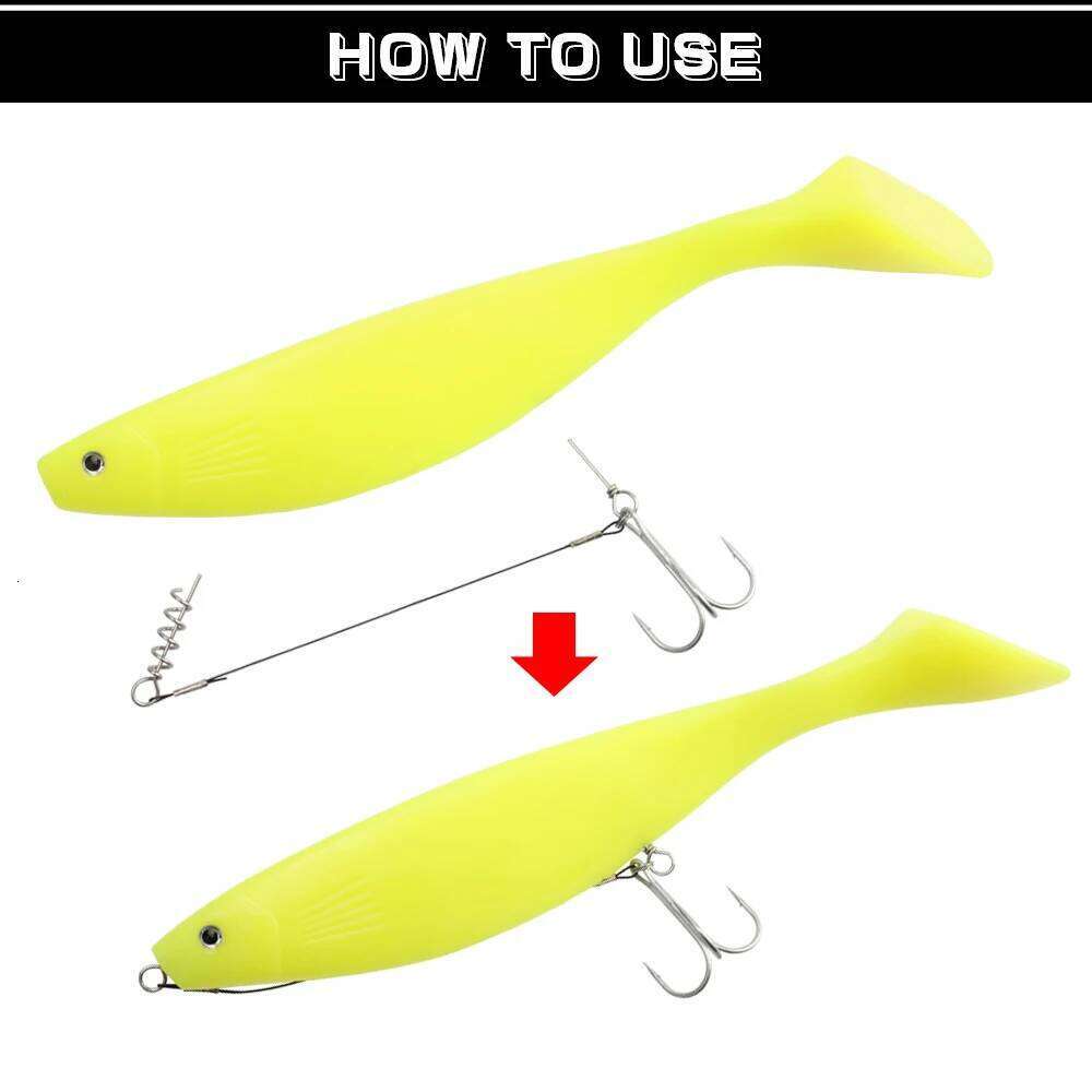 Spinpoler Stinger Wire Trace Leader With Screw Treble Hook For Soft Bait Shad Perch Trout Rubber Fishhook Predator Tackle 3pcs S260305