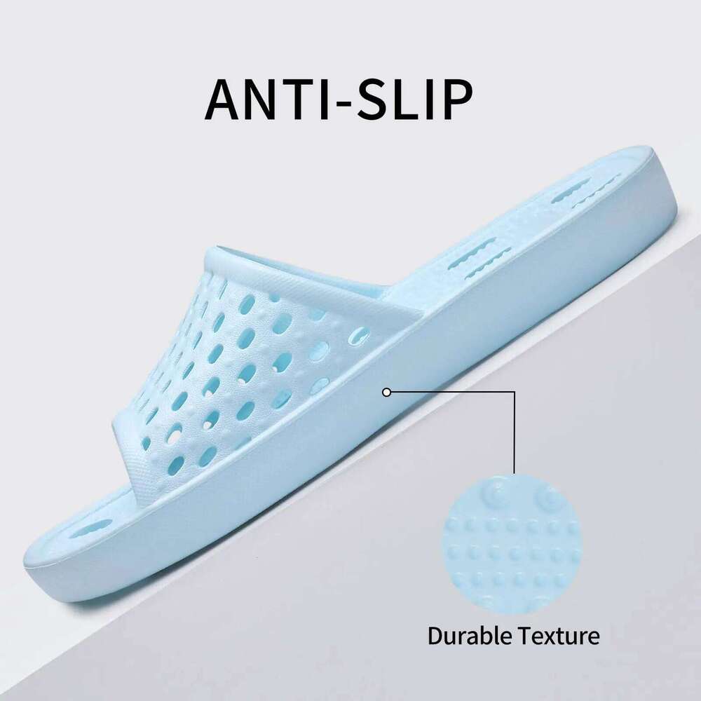 Litfun Summer Quick Drying Sandals For Open Toe Breathable Bathroom Slides Soft Comfy Women Flats Beach Slippers