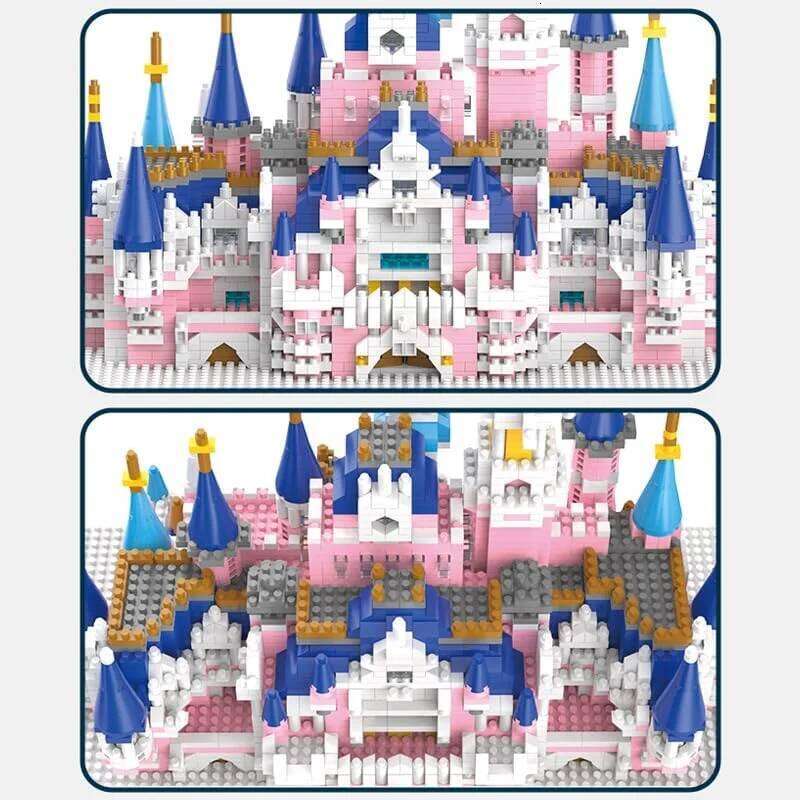 "Fantasy Castle Micro Building Blocks - 3008+PCS Mini Bricks with 5 Towers | Detailed Architecture Model Kit" Z260305