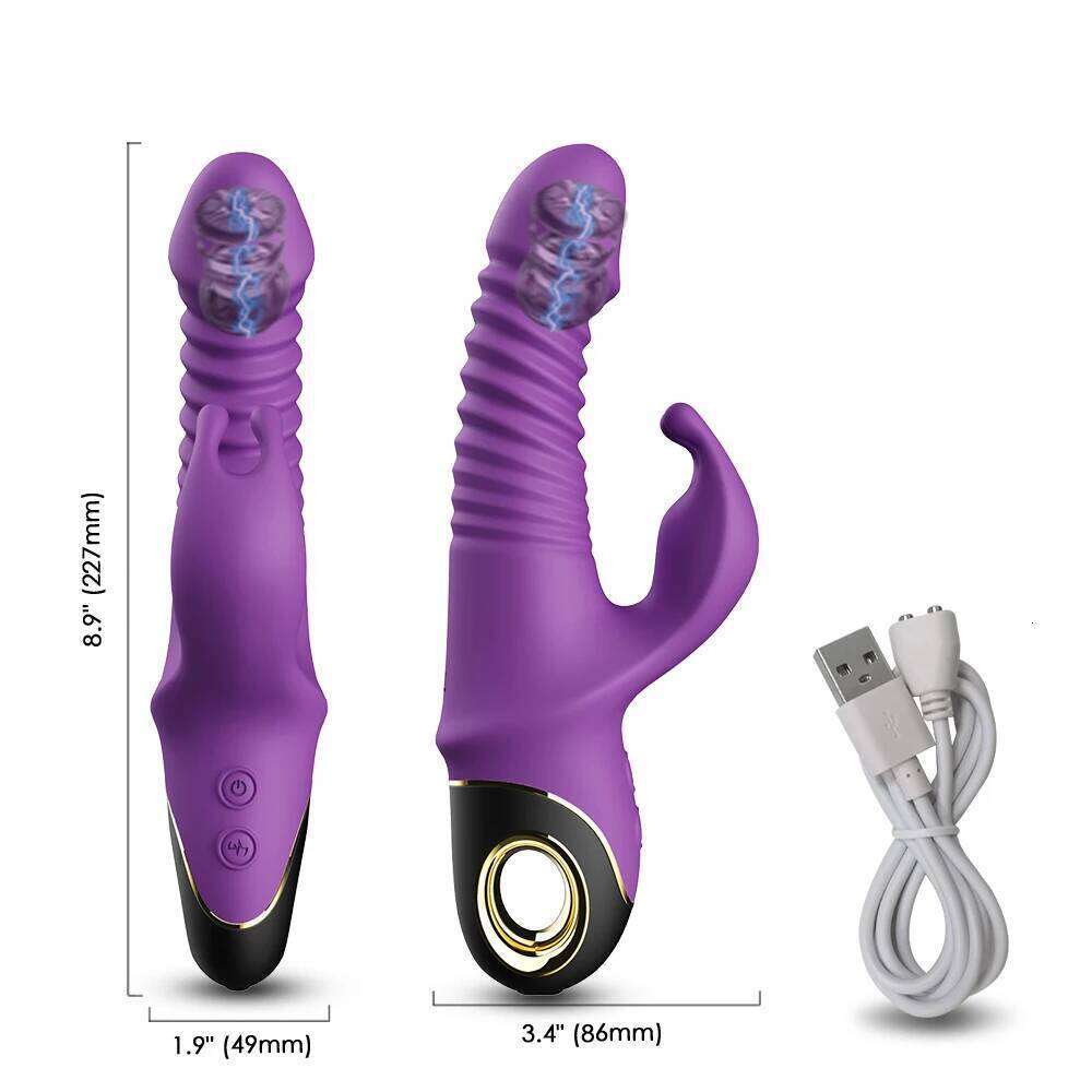 Rabbit Vibrator Automatic Telescopic Rotation G-Spot Clitoris Stimulator Female Masturbation Sex Toys For Women Adults 18 W260305