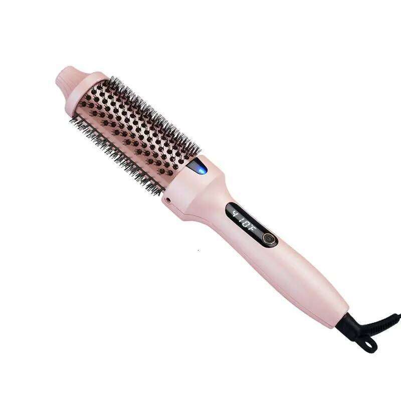 A04V Brush, Negative Ionic Heated Thermal Round Brush For Blowout Look, Curling & Straightener EU Plug 26Y0306