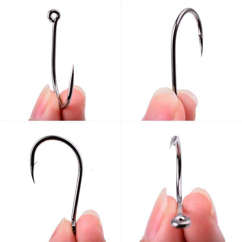 50/20pc Box High Carbon Chinu Single Hook With Eye Carp Catfish Anzol Fish Hooks Japan Fishing Tackle Jig Fishhook Y260305