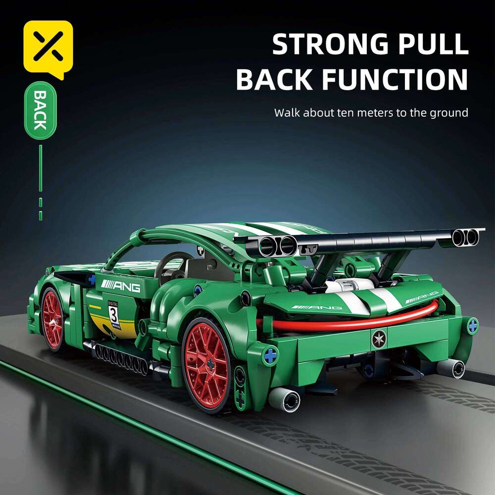 ToylinX Technology or Speeding Vehicle 1:18 Building Blocks Car Racing Bricks Toys Children Gift for Boys and Girls With Box Z260305