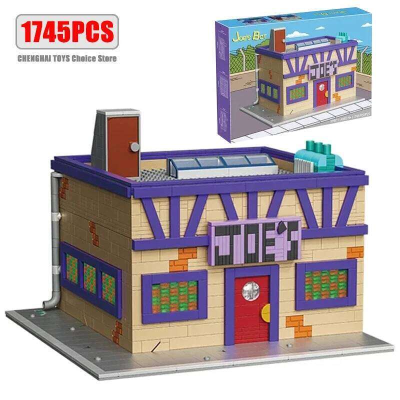 1748PCS Old Joe Building Blocks Retro Bar dance Floor MOC Model Bricks Desktop Decoration Dit Toys For Kids Holiday Gifts Z260306