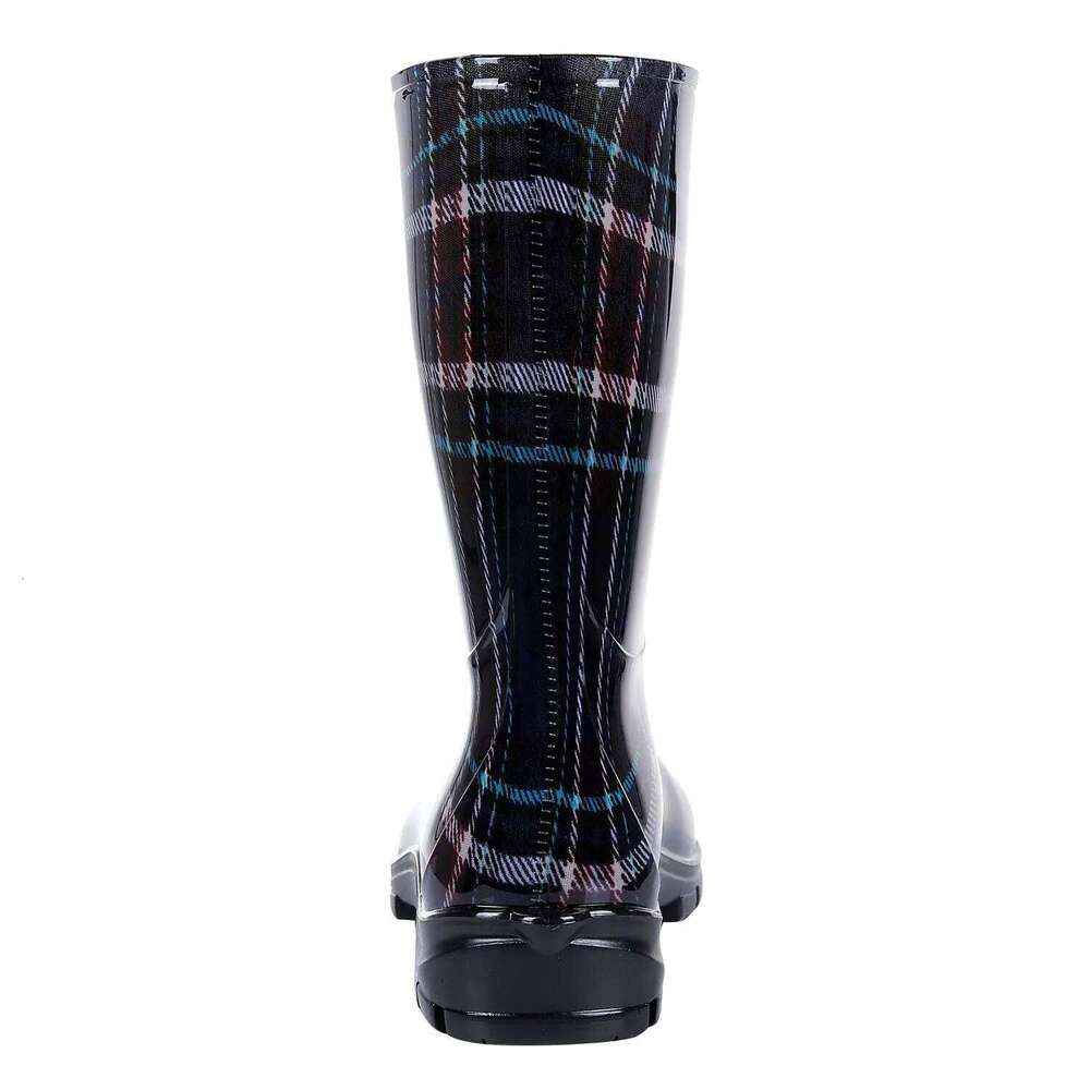 Litfun Printed New Rubber Waterproof Durable Mid Calf Anti-slip Comfortable Outdoor Women's Rain Boots