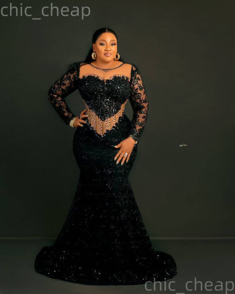 2026 plus size black mermaid mother of bride dresses illusion beaded lace evening party mamas dress vintage 50s birthday wedding guest groom mothers g