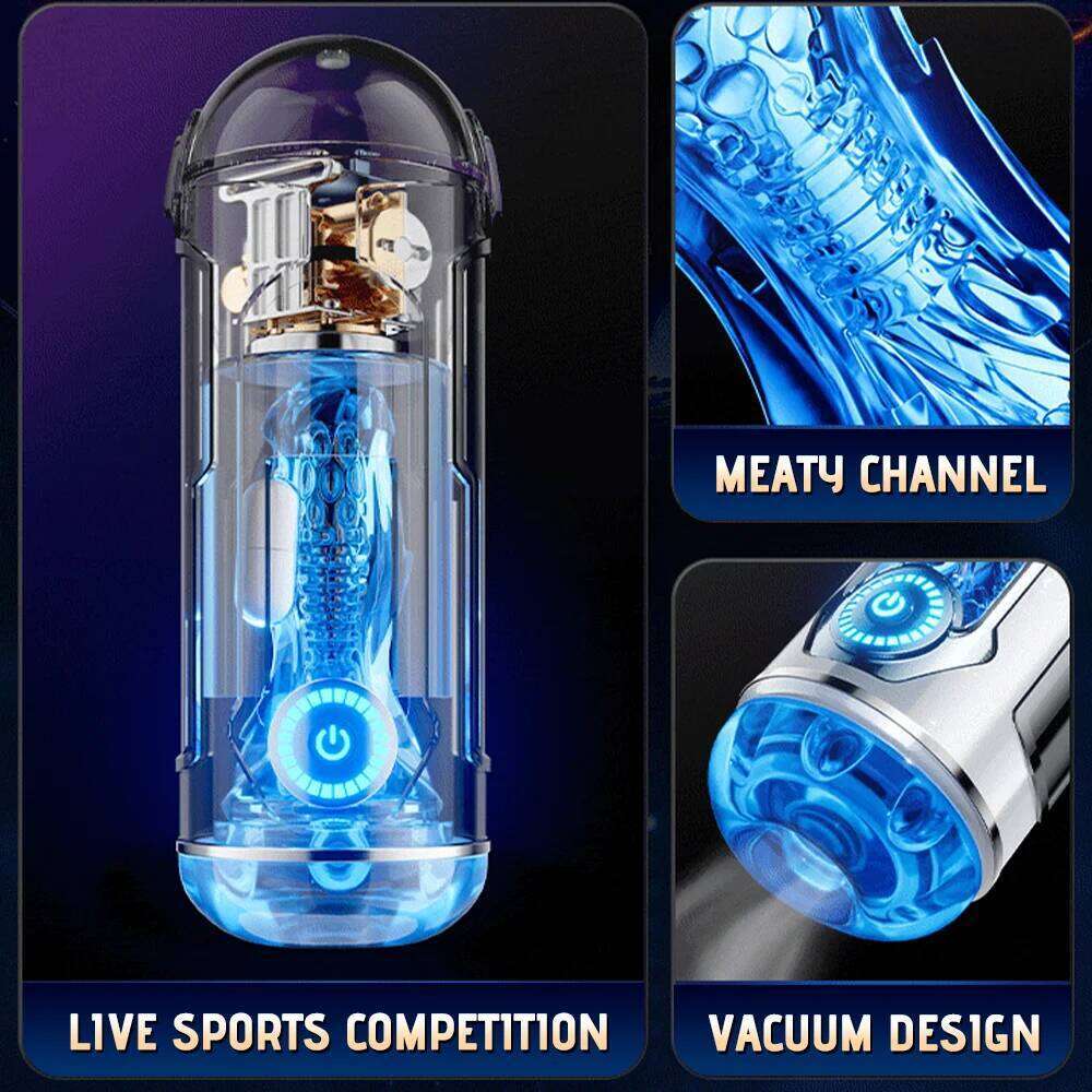 Sex Toys Male Cup with Suction Mount Heating Rod Vaginal Penetration Pocket Pussy Masturbator Toy Adults Goods W260305