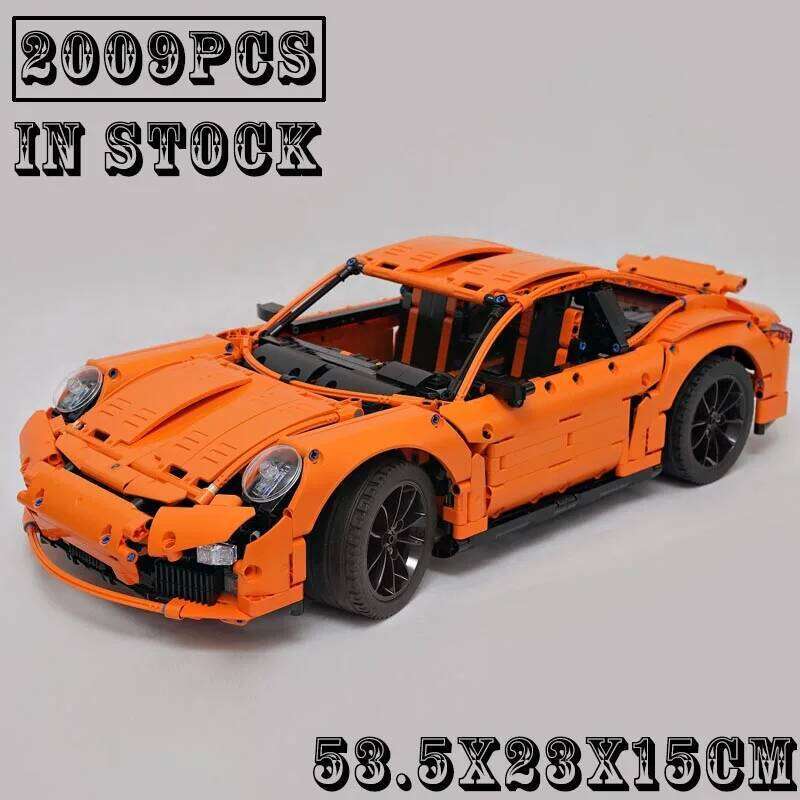 New MOC-40207 GT Supercar Racing Car Vehicle Sport Model Fit Building Blocks DIY Kid Educational Toys Birthdays Gifts Z260306