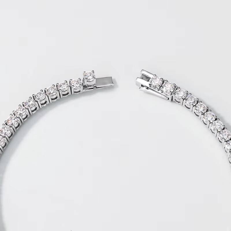 Luxury Customization Round Brilliant Cut VVS Engagement Wedding Lab Grown Diamond Tennis Bracelet