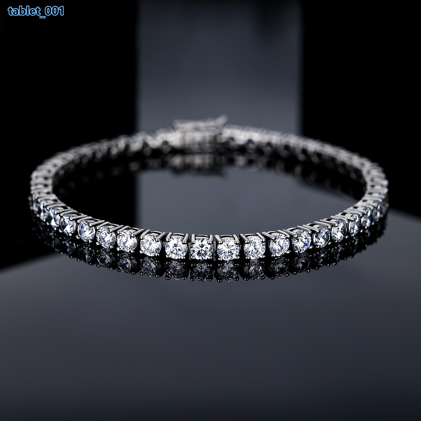 Grace Jewelry Hip Hop Rapper Sterling 925 Silver High-End Iced Out Moissanite Lab Grown Diamond Custom Tennis Bracelet for Woman