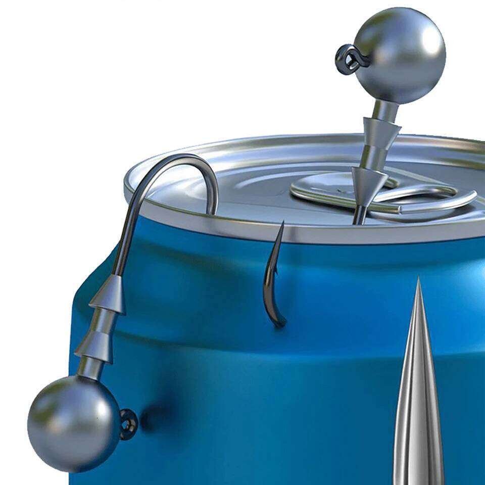 5Pcs/Lot 3.5-15g 26-35mm Fishing Strong Jig Head Anti Hanging Bottom Fishhook Soft Lure Double Locking Triangle Hook S260305