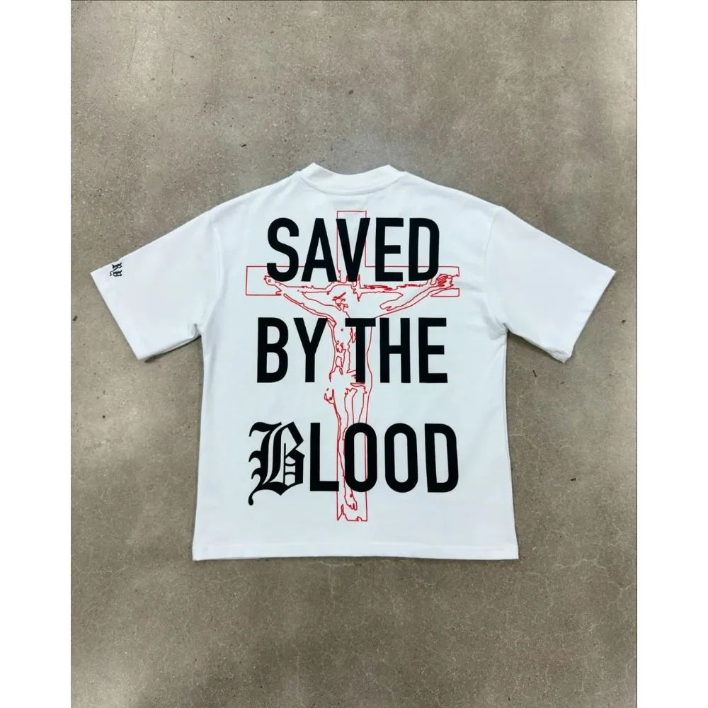 Oversized T Shirt Letter Print Y2k Top Harajuku Casual Men and Women Short Sleeved Graphic T Shirts Cotton Versatile Streetwear 260304