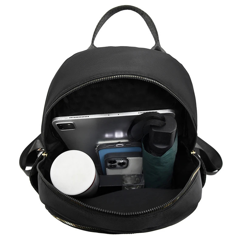 Diamond check embroidered thread riveted backpack womens fashion travel bag casual all-match womens backpack260228