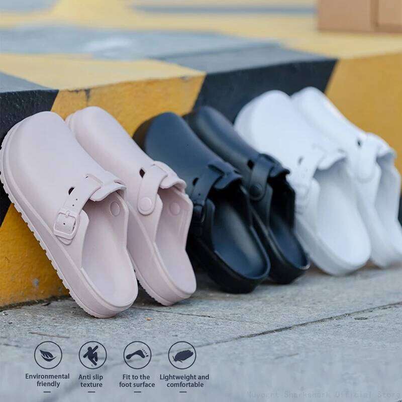 Litfun Fashion Clogs Anti-Slip Lab Waterproof Medical Women Men Working Slippers Shoes Nurses Soft Eva Slides