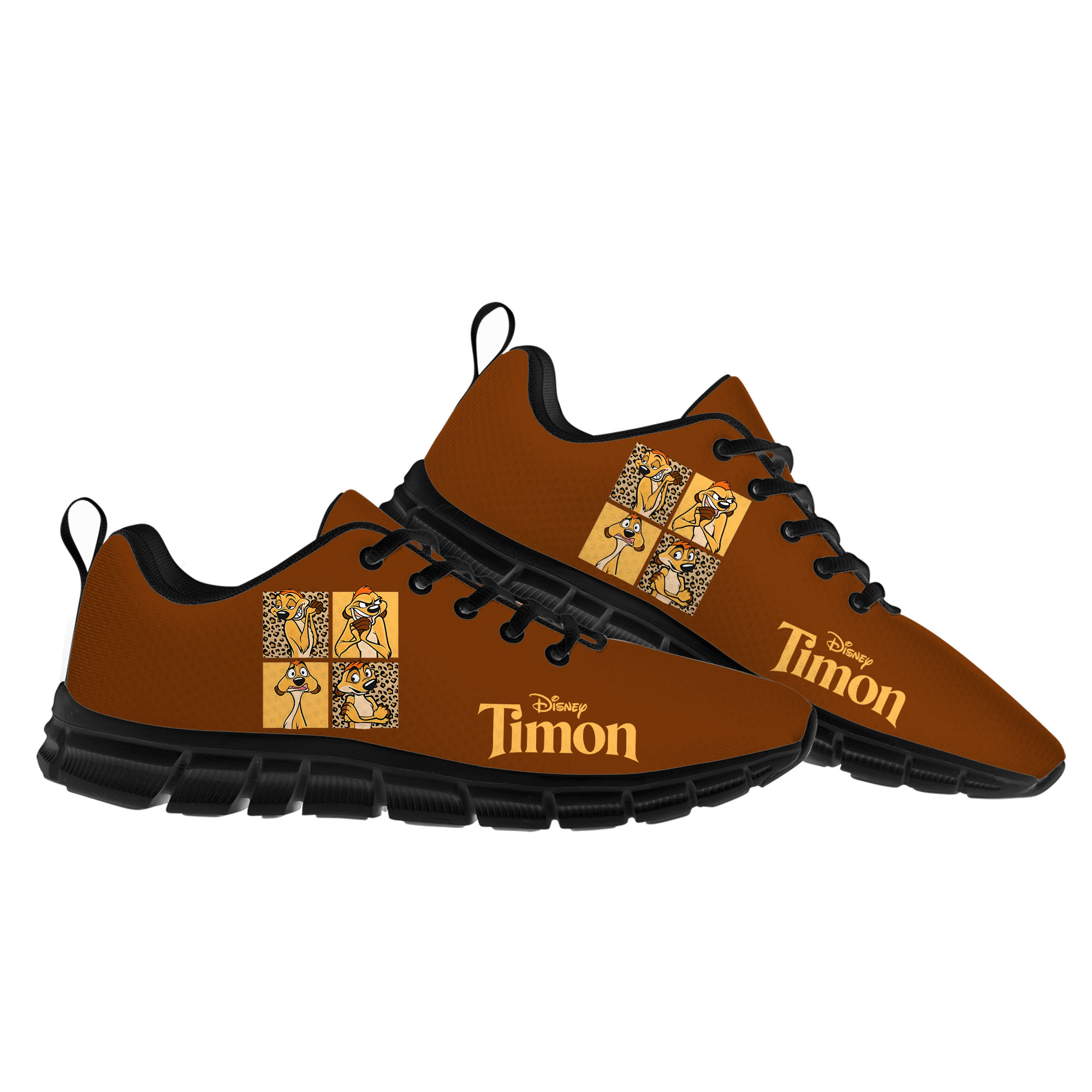Timon Sports Shoes Man Woman Boy Girl Disney Cartoon The Lion King Decorate Sneakers Design Your Photo Logo Text Walking Shoes Walking Shoes Custom Sh