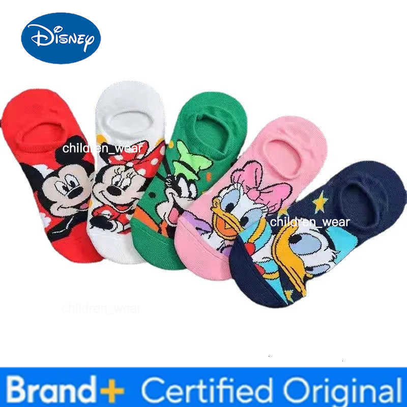 Disney Mickey Mouse Casual Boat Socks Men and Women Cartoon Colour Breathable Comfortable High Quality Ankle Socks birthday Gift H260306