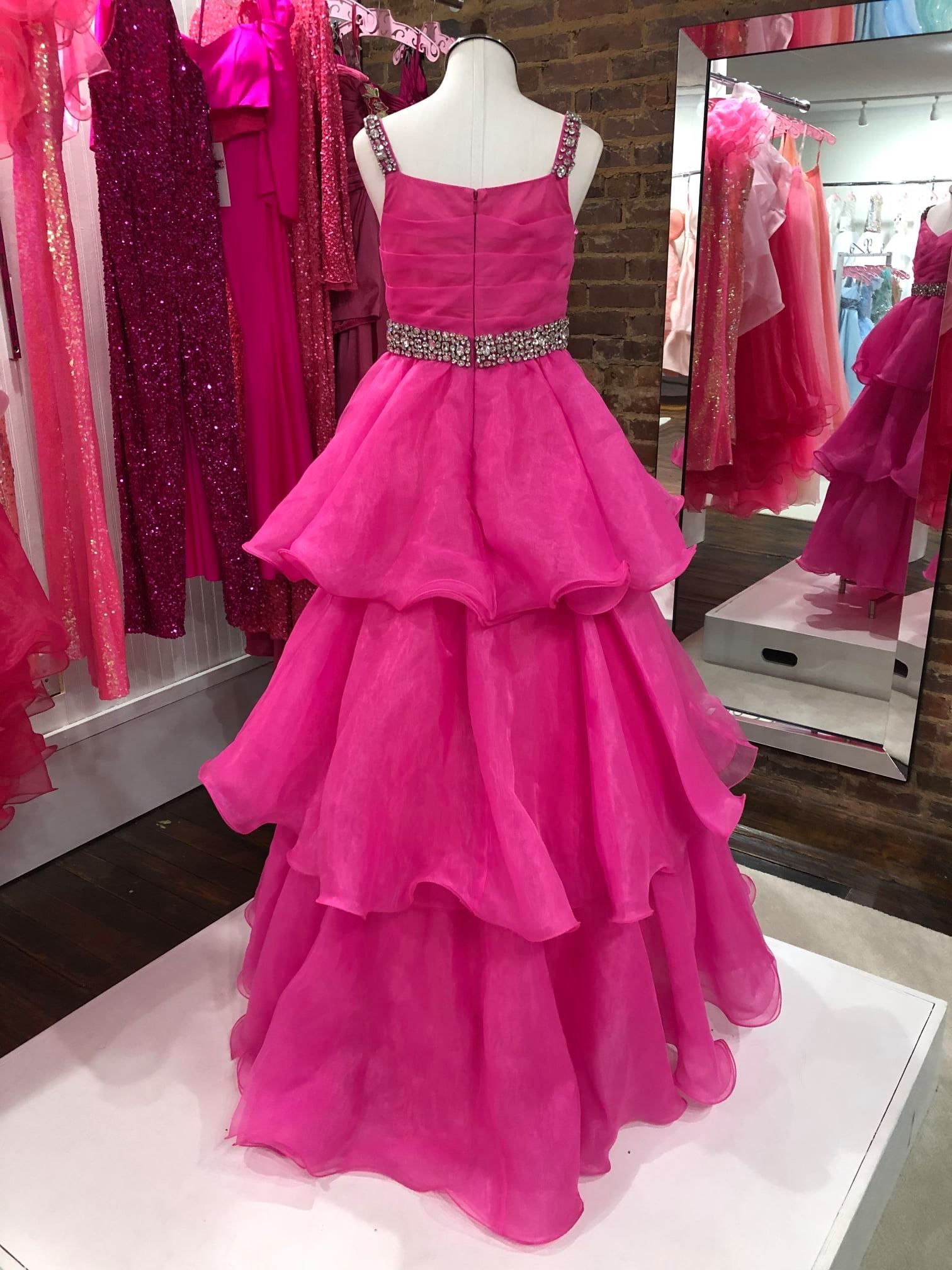 Candy Color Organza Little Girl Pageant Dresses 2026 Straps Infant Toddler Girls Prom Gowns Zipper-Back Ruffles Long Kids Formal Party Birthday Prince