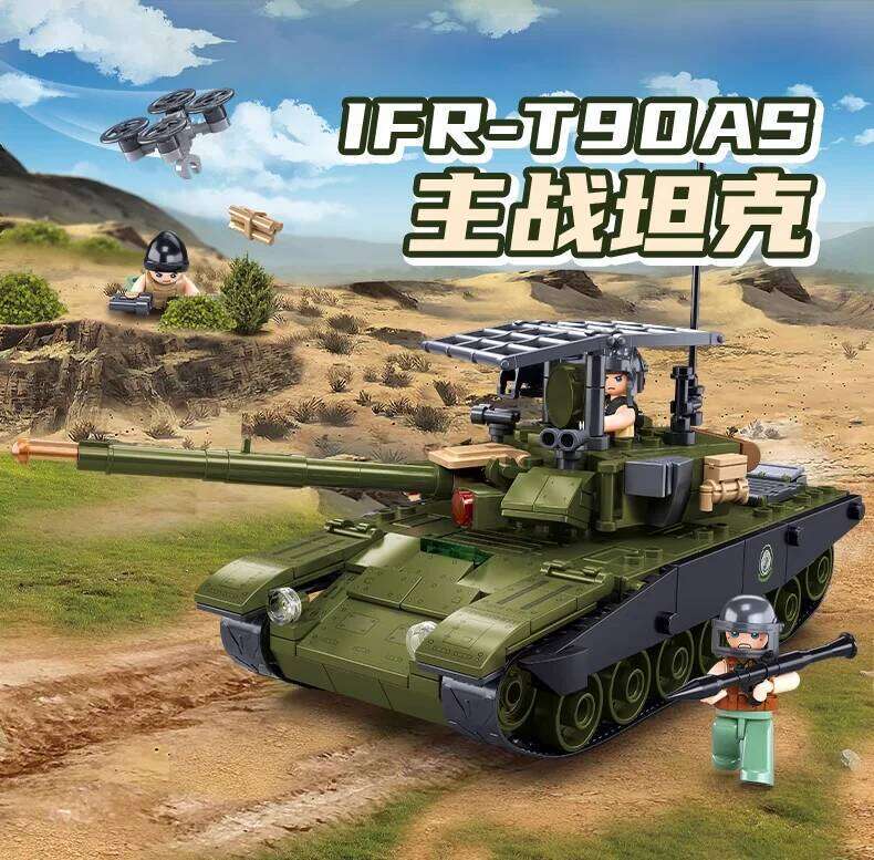 Sluban World War II Military Series Tank Raiding Building Blocks - Boys Hunting & Annihilating Operations Modular MBT Toy Z260305