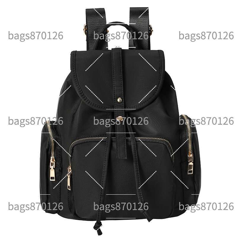 Hot Selling Factory Direct Cross-Border Nylon Waterproof Flap Versatile Large Capacity Women's Bag Drawstring Travel Backpack Luxury Bags PIERREL
