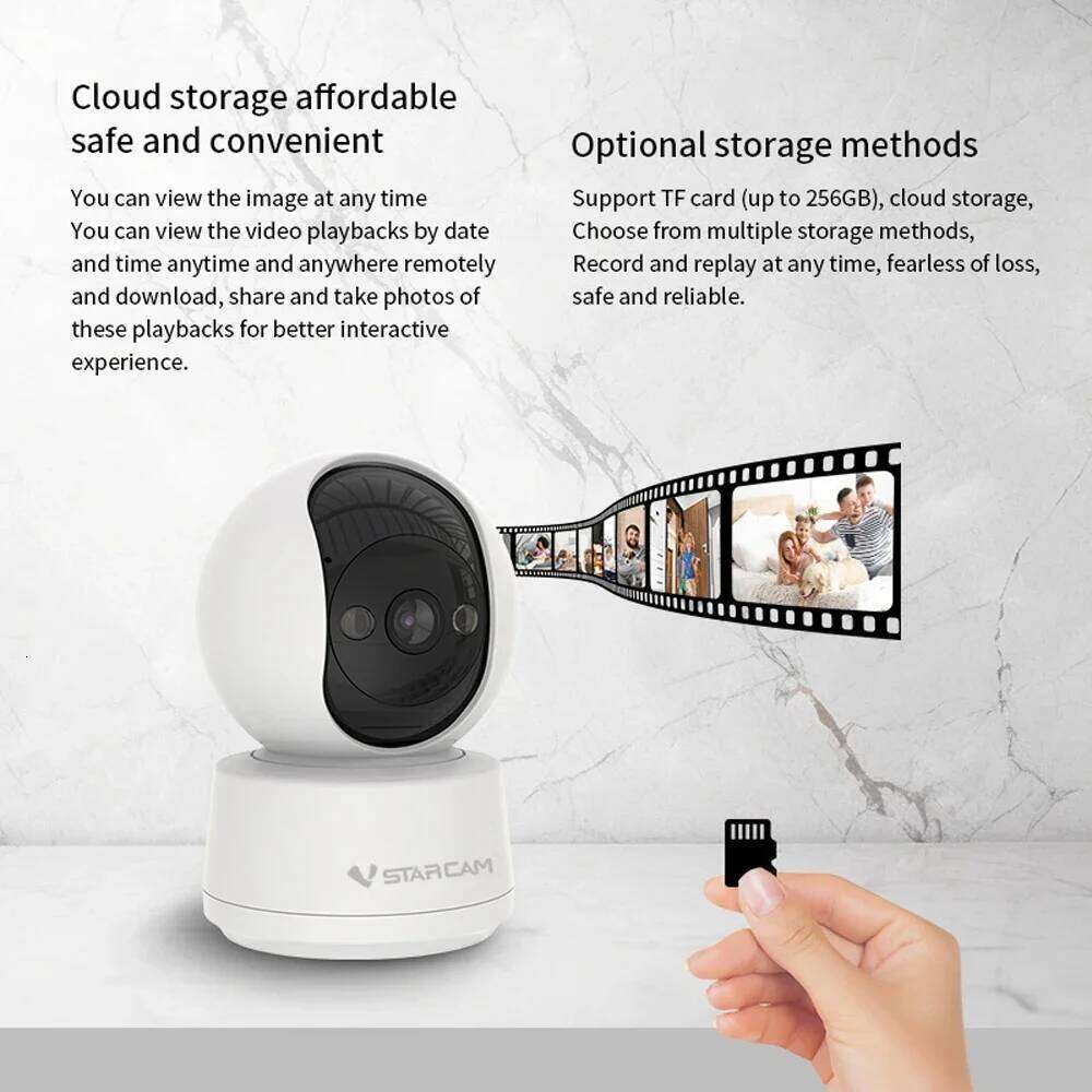 Vstarcam 5MP Smart Video IP 2.4/5GHz Dual-band WiFi AI Humanoid Detection Full Color Night Vision Child Safety Camera 26W0306