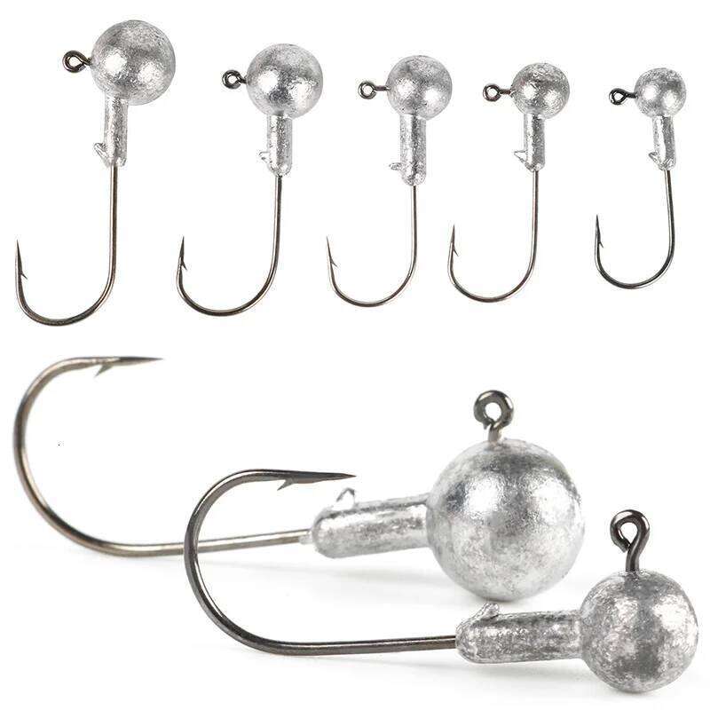 Sougayilang 3.5g 5g 7g 10g 15g Crank Head Lure Hard Bait Soft Worm Fishhook Jig Hook For Fishing Y260305