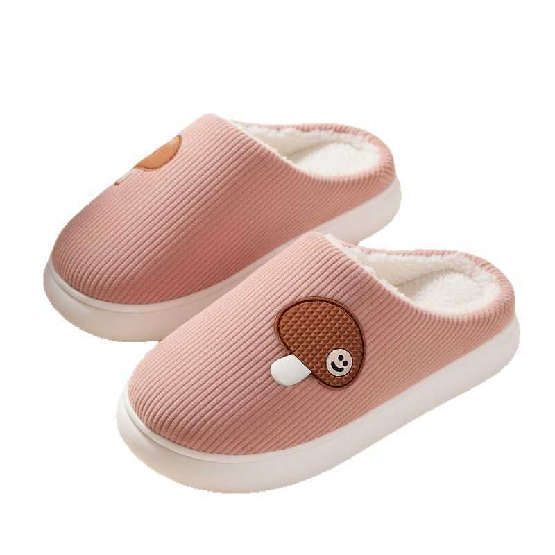 2025 New Plush Cotton Slippers for Women Autumn and Winter Indoor Home Slippers with Soft Cushioning Warm Fleece-Lined Cotton Shoes for Men S260305