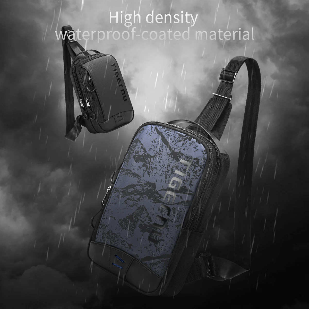 Tigernu Chest Bag For Men Cool Style Men Shoulder Bag 97inch IPad Bag Casual Male Crossbody Bag Lightweigt Mini Bags 260305