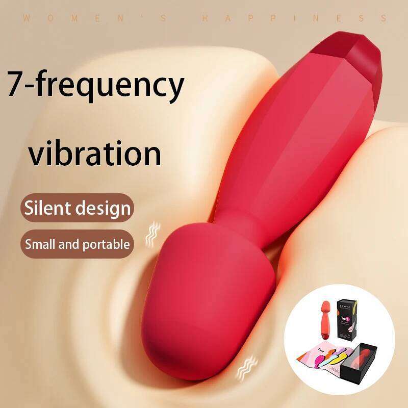 Female Sex Toys Handheld Magic Wand Vibrator 7 Frequency Vibration Clitoral Stimulation Waterproof Adult Products W260305