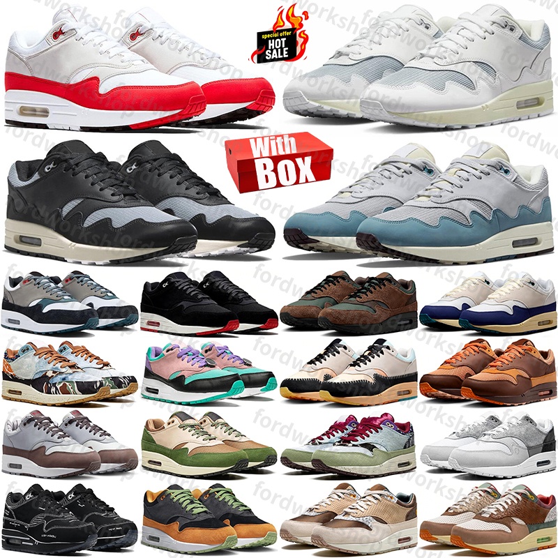 Free Shipping With Box airmaxx macx 1 1s patta waves 87 Designer sneakers Running Shoes trainers for mens womens shoe chaussure schuhe schoenen trainer fashion