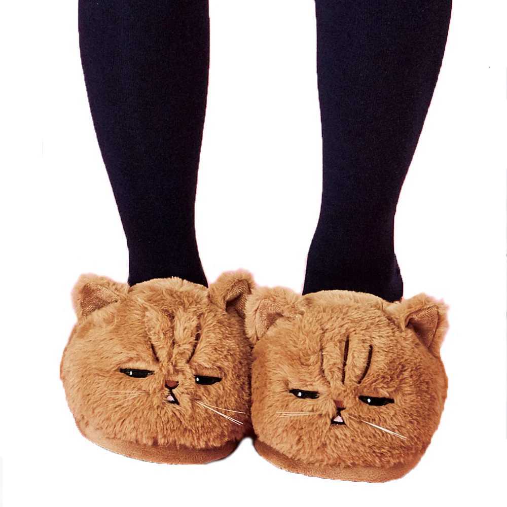 DROPSHIPPING New arrival Millffy Cute PLUSH KITTEN SOFT ANIMAL Cat Women Plush Slippers Ladies home BEDROOM Slippers S260305
