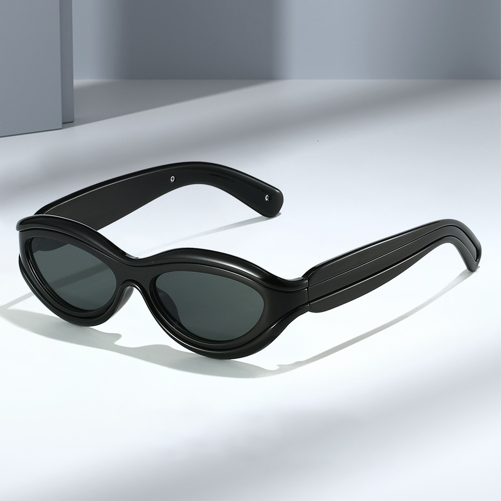 New Trendy Personality Color Block Retro European American Style for Men and Women High-End Outdoor UV Protection Sunglasses