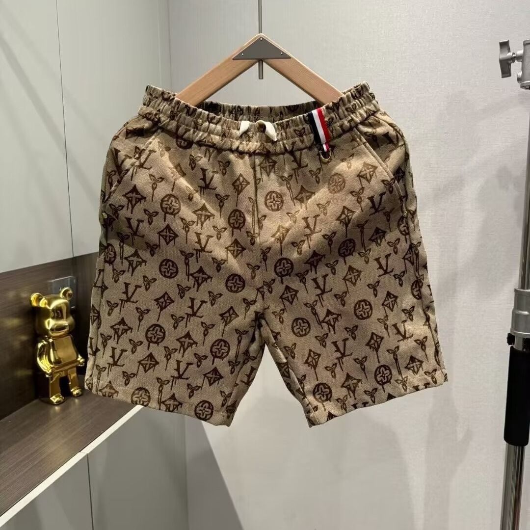 Men's Pants Retro Shorts Casual American Style Cotton Blend Five-Point Fit Summer Fashionable Model Straight Leg Jeans