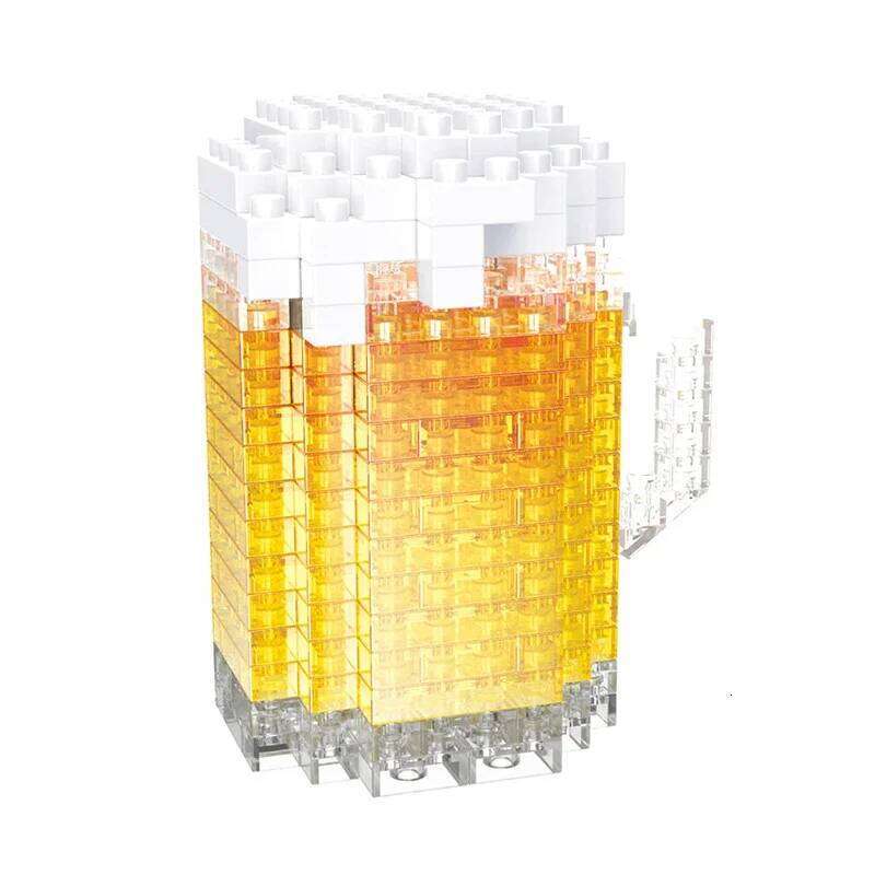 Mini Food Building Blocks Popcorn Beer Sushi Chocolate Model Micro Particle Diamond Brick DIY Children's Fun Assembled Toy Gift Z260306