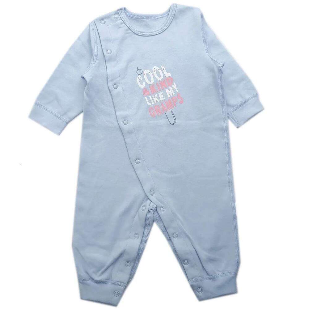 De Velvet Cotton Long Clothes Infant Children Rompers Baby Printing Cartoon Long-sleeved One-piece Crawling Suit Z260306