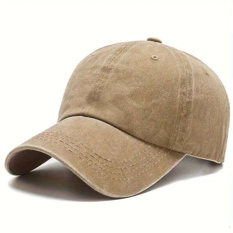 Men Women Unisex Baseball Cap Adjustable Solid Color Casual Stretchy Fabric for Sports Secure Drawstring Closure Dad Hat Y260304