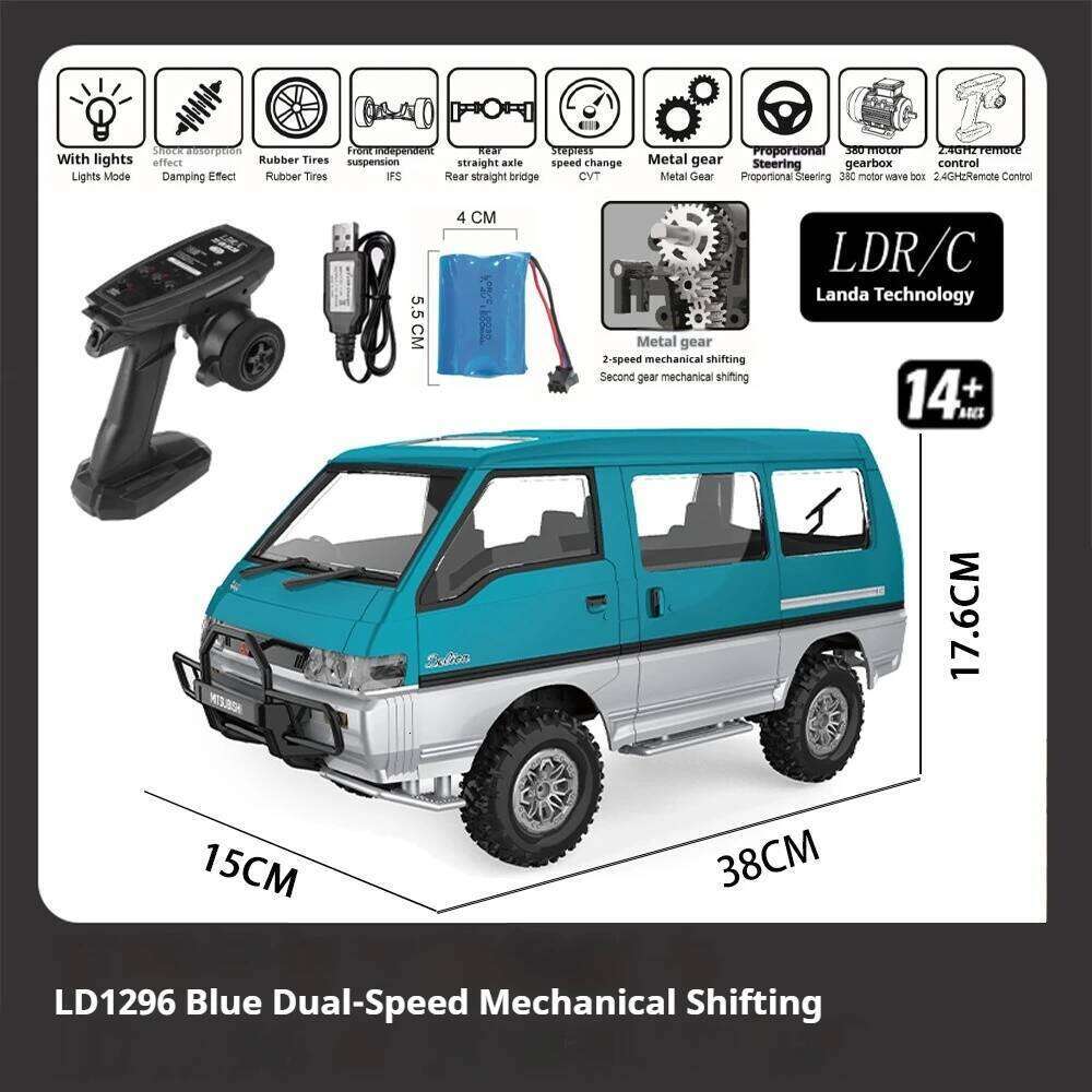 RC Toy Crawler Off-Road Climbing Car 1:12 Scale Dual-Speed Transmission Remote Control Vehicle for Kids And Hobbyists C260305