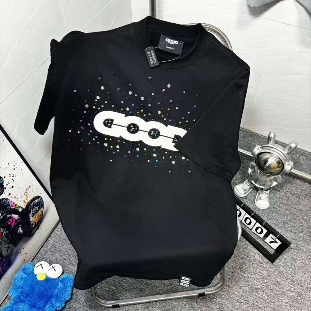 320G Heavyweight Colorful Candy Light Luxury Fashion Unisex Printed Short Sleeve Couple's Versatile T-Shirt