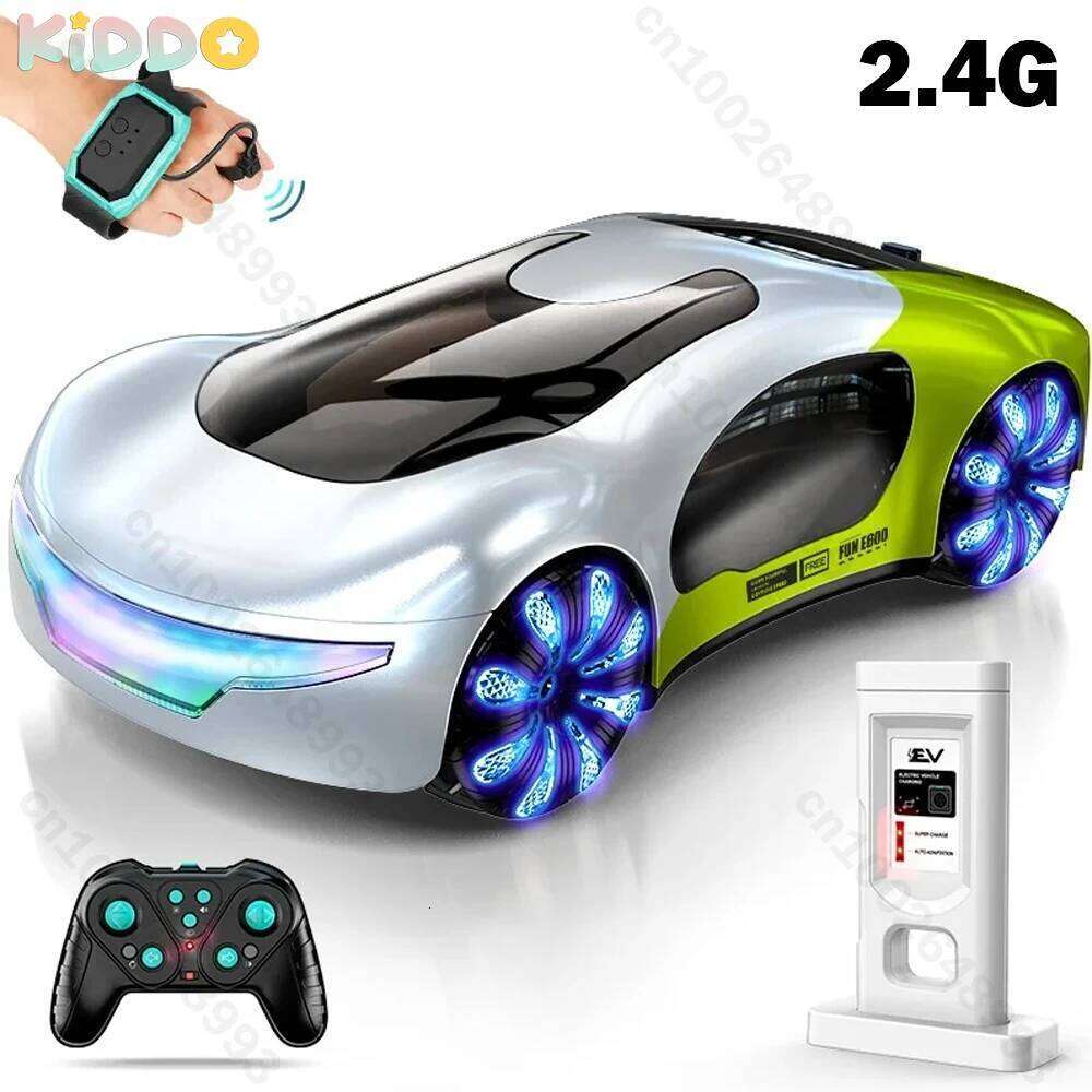RC Cars Toys 2.4GHz Remote Control Car with Cool Lights Music Spray Effects Gesture Sensing Drift Racing Gifts for Boys C260305