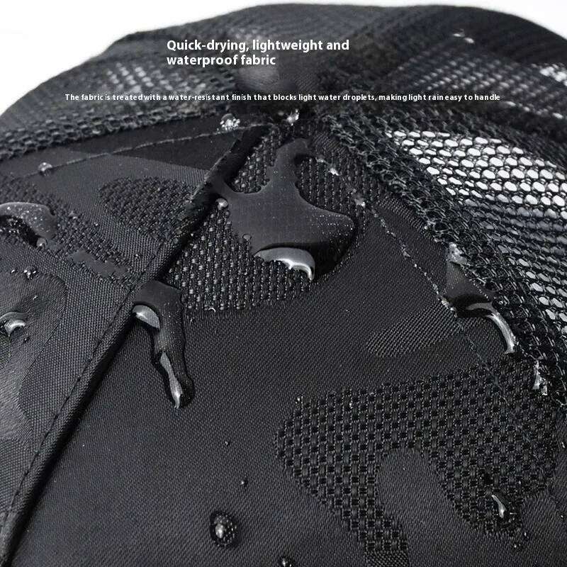 Deeper large size Quick Drying Camouflage Baseball Big bead Mesh Dad Hat Men Plus Size 65cm Adjustable Snapback Caps Y260304