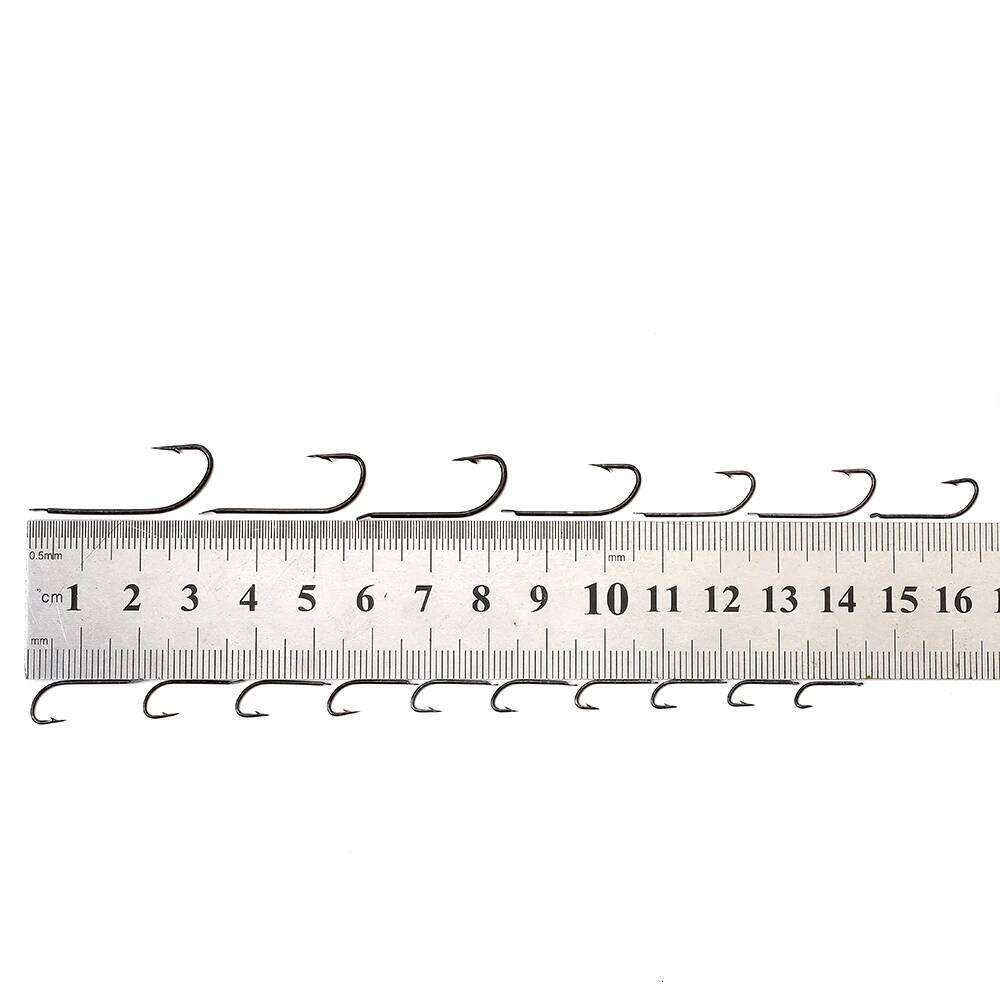 NGB 100PCS SHARP LONG SHANK 2515BL High Carbon Steel Hooks Carp Fishing Accessories Soft Lure Jig Head Fishhook Set S260305